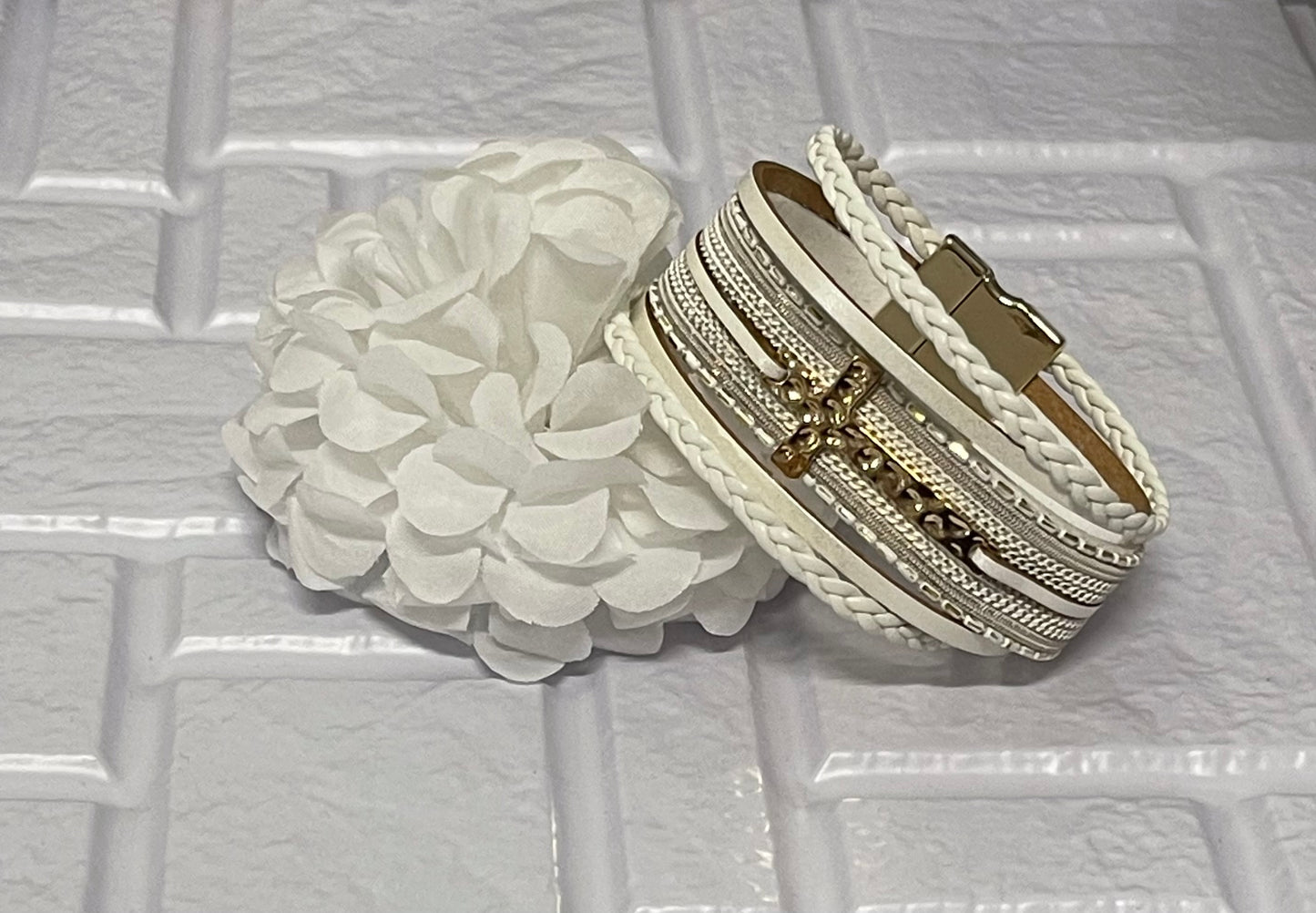 Bracelet Magnetic White Bless