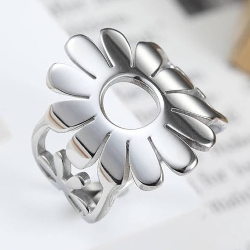 Sortija -SS STUNNING FLOWER - SILVER S9
